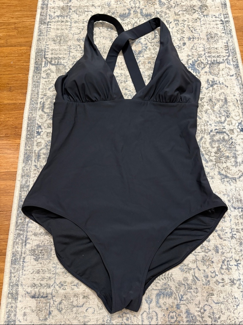 Sweaty Betty Black One-Piece Cross-Back Swimsuit - women’s XXL